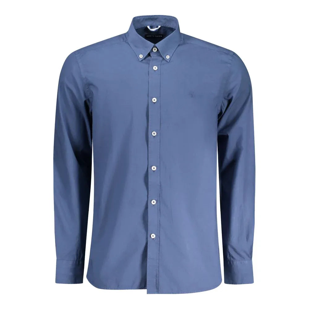 North Sails Blue Cotton Men's Shirt - Zeiniez