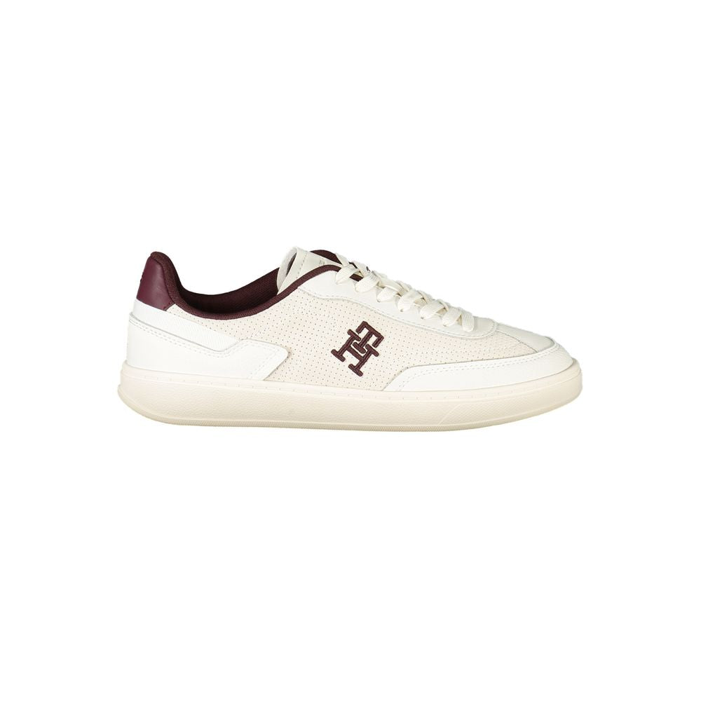 Tommy Hilfiger Beige Leather Women Sneaker - Zeiniez