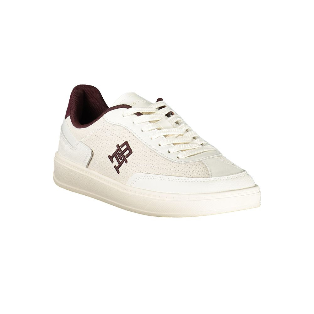 Tommy Hilfiger Beige Leather Women Sneaker - Zeiniez
