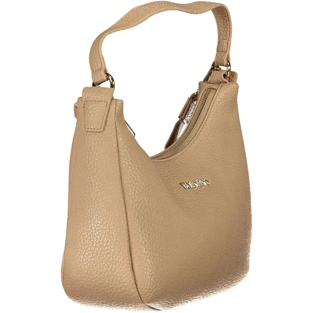 Mario Valentino Beige Polyurethane Women Shoulder Bag - Zeiniez