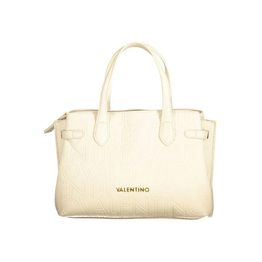 Mario Valentino Beige Polyurethane Women Handbag - Zeiniez