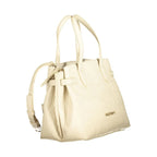 Mario Valentino Beige Polyurethane Women Handbag - Zeiniez