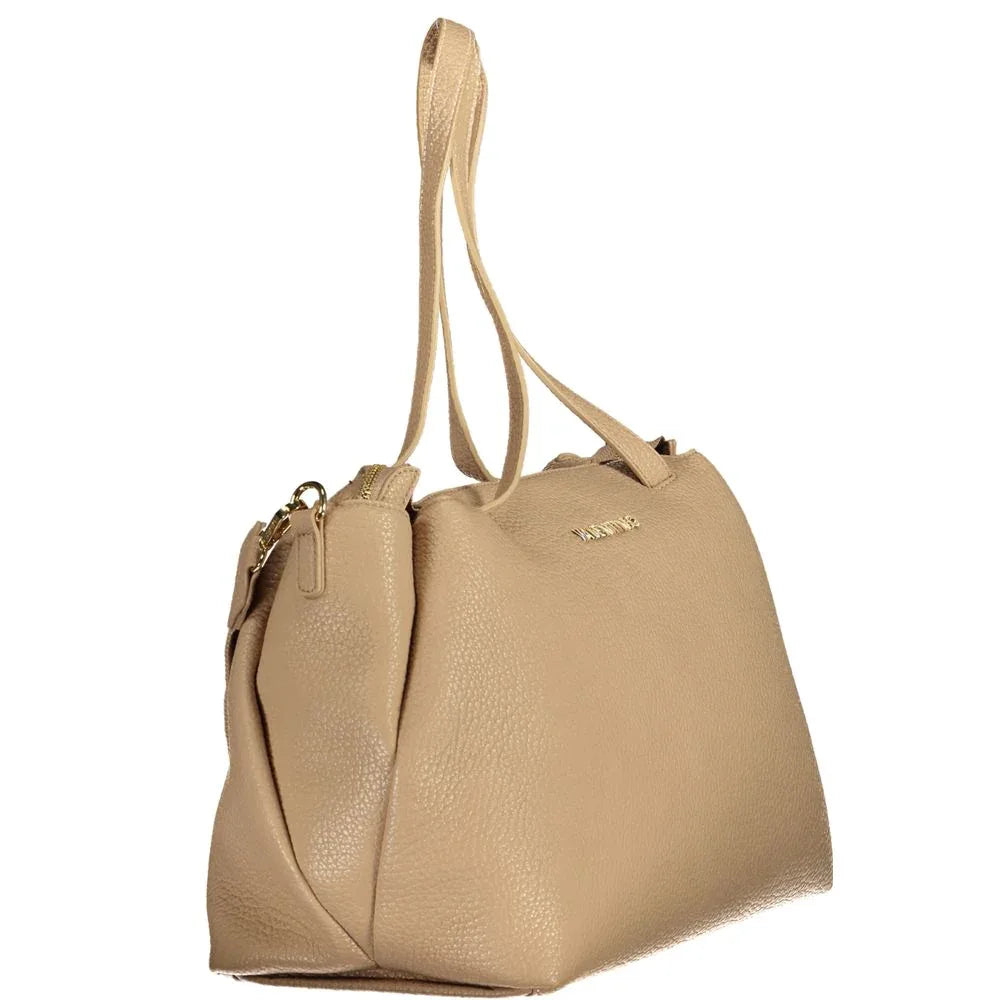 Mario Valentino Beige Polyurethane Women Handbag - Zeiniez