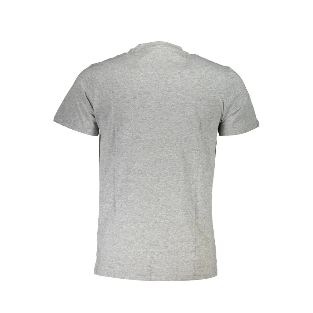 Cavalli Class Grigio Cotton Men T-Shirt - Zeiniez