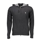 U.S. POLO ASSN. Black Cotton Men Cardigan - Zeiniez