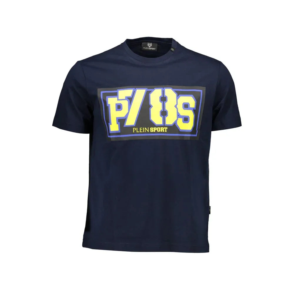 Plein Sport Blue Cotton Men T-Shirt - Zeiniez