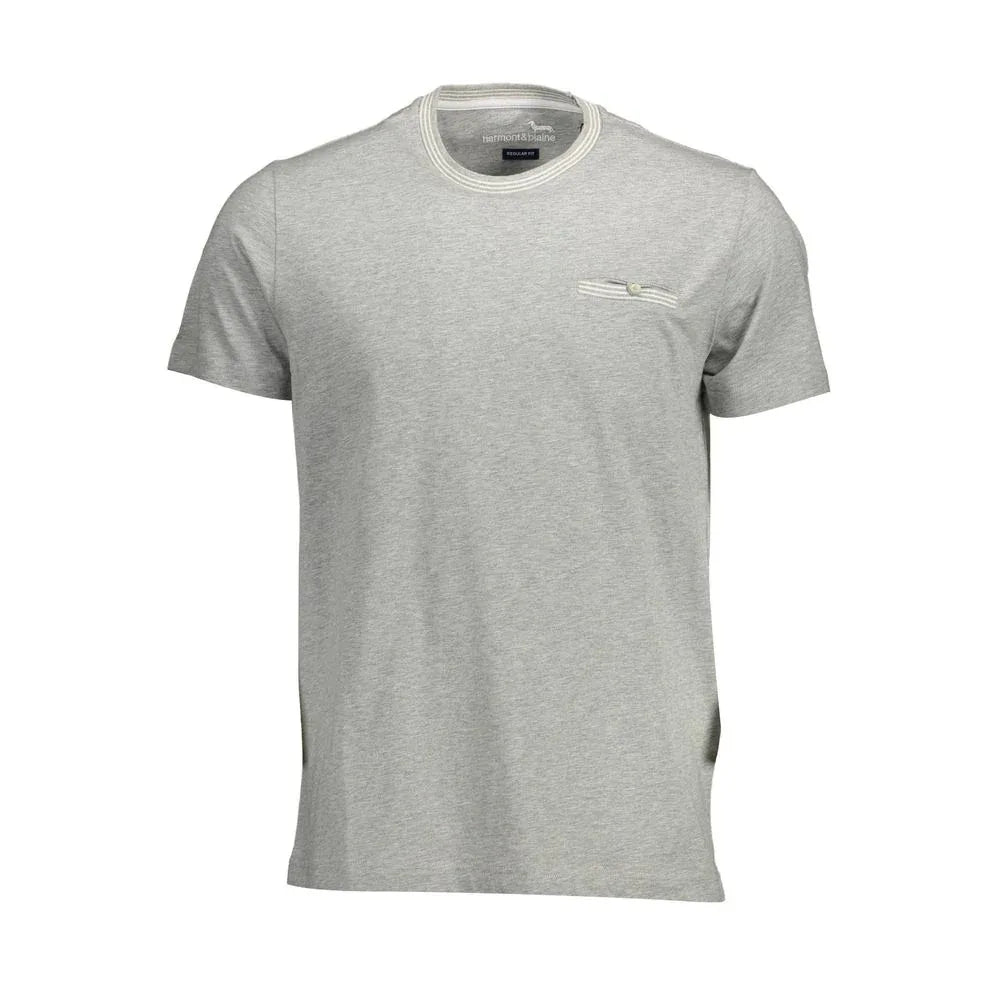 Harmont & Blaine Grigio Cotton Men's T-Shirt - Zeiniez