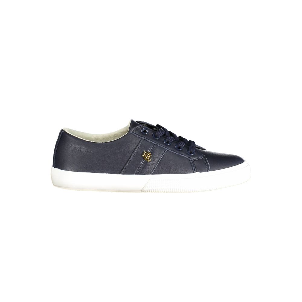 Ralph Lauren Blue Leather Women Sneaker - Zeiniez