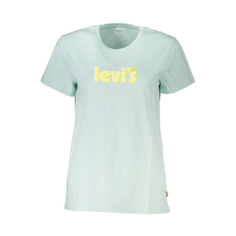 Levi's Azzurro Cotton Women T-Shirt - Zeiniez