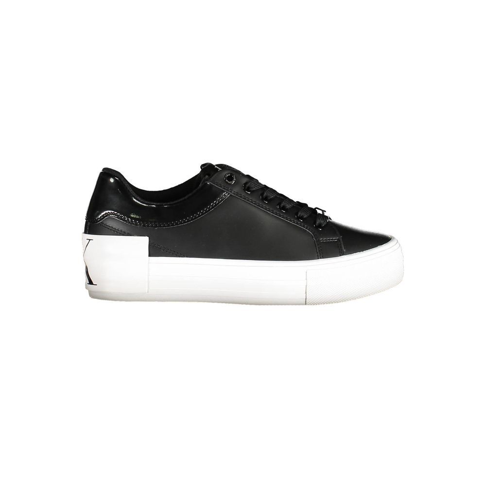 Calvin Klein Black Leather Women Sneaker - Zeiniez