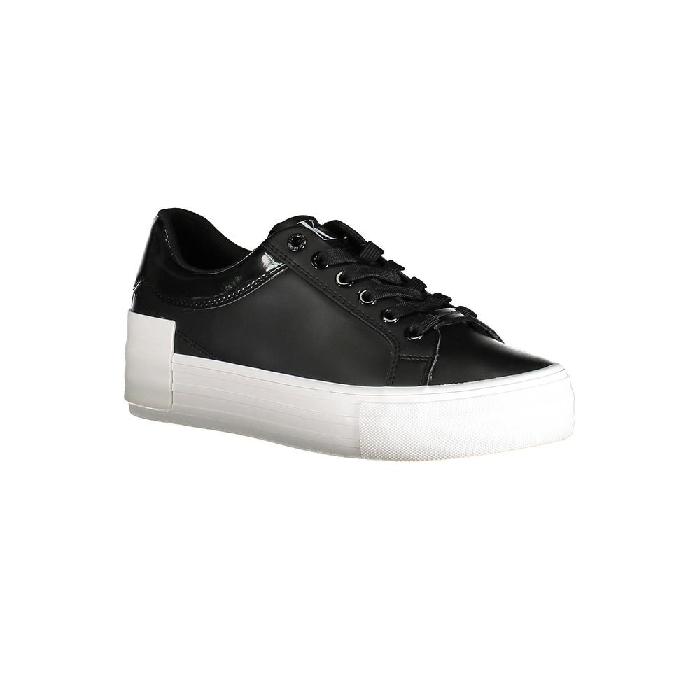 Calvin Klein Black Leather Women Sneaker - Zeiniez