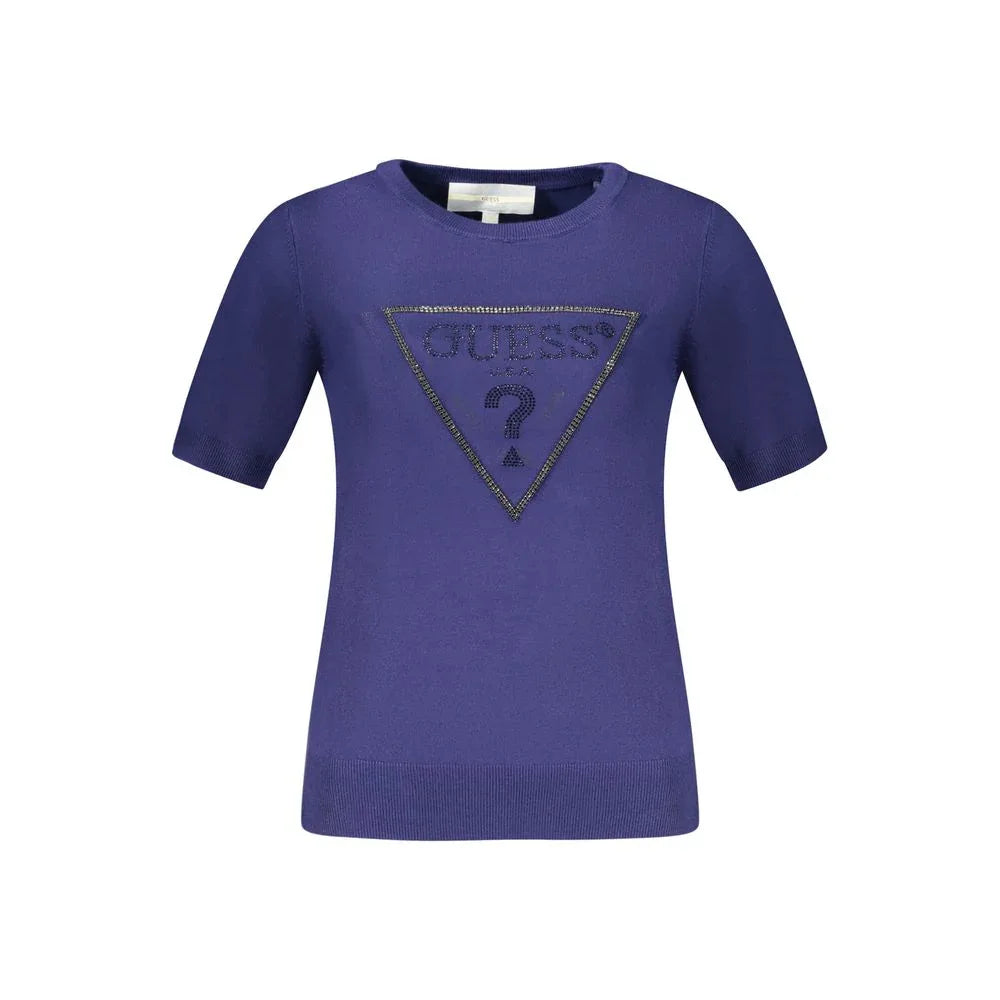 Guess Jeans Blu Viscosa Woman Sweater - Zeiniez