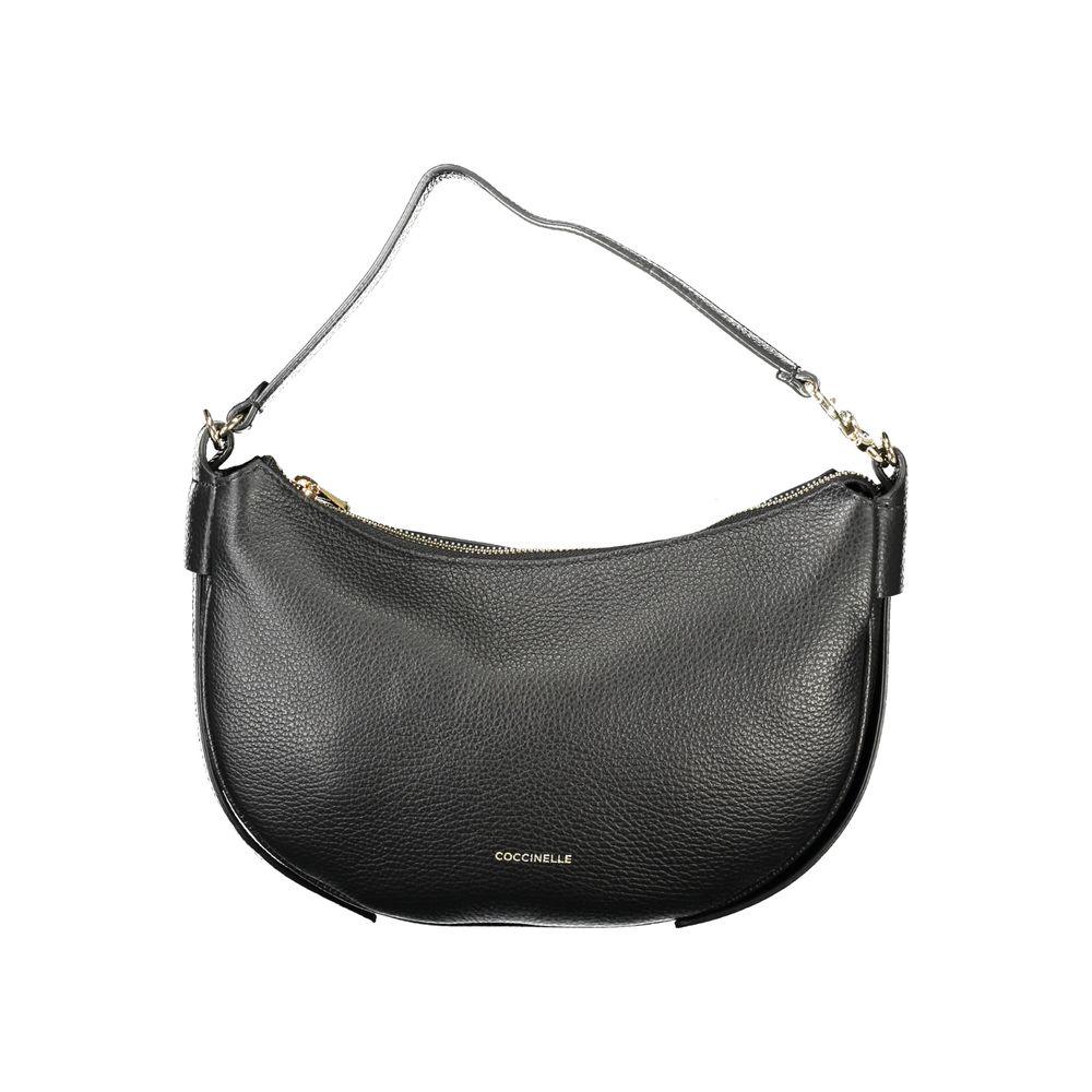 Coccinelle Black Leather Women Shoulder Bag - Zeiniez