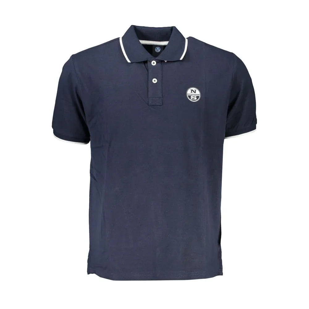 North Sails Blue Cotton Men Polo Shirt - Zeiniez