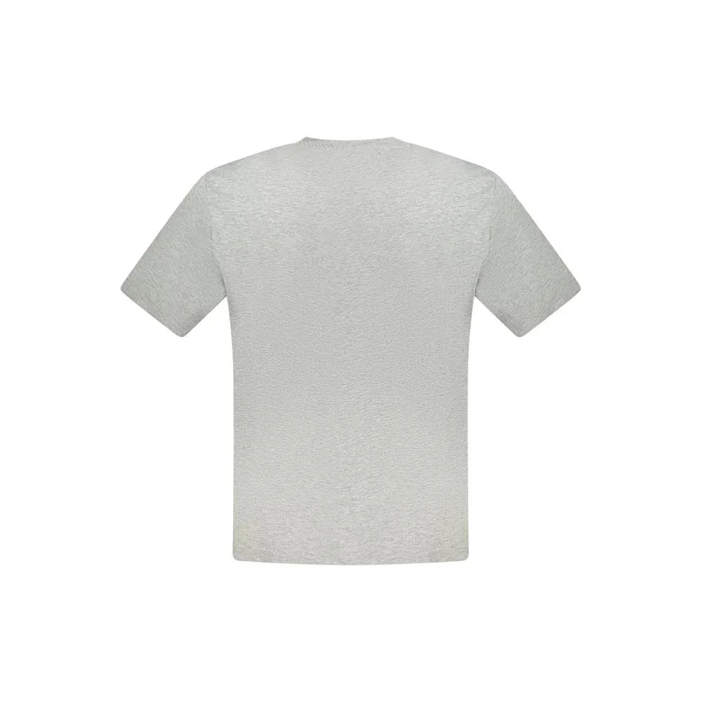 North Sails Gray Cotton Men's T-Shirt - Zeiniez
