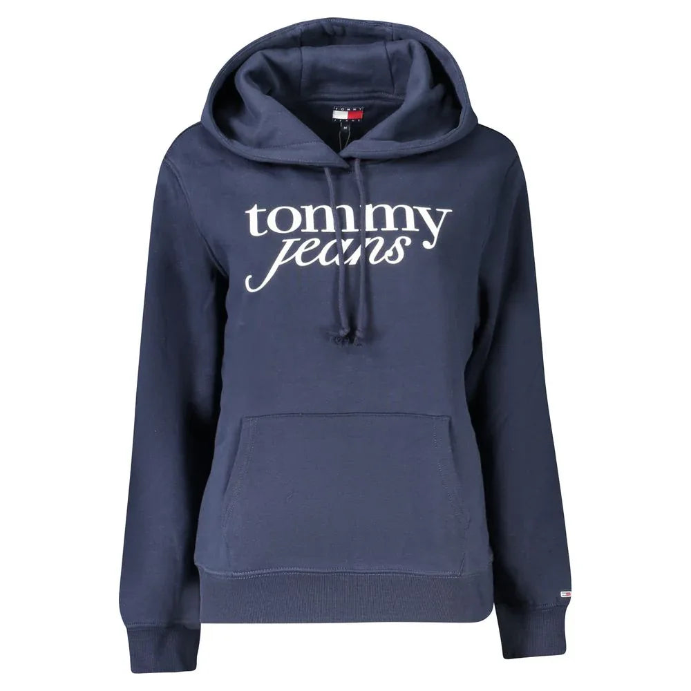 Tommy Hilfiger Blue Cotton Women's Hooded Sweatshirt - Zeiniez