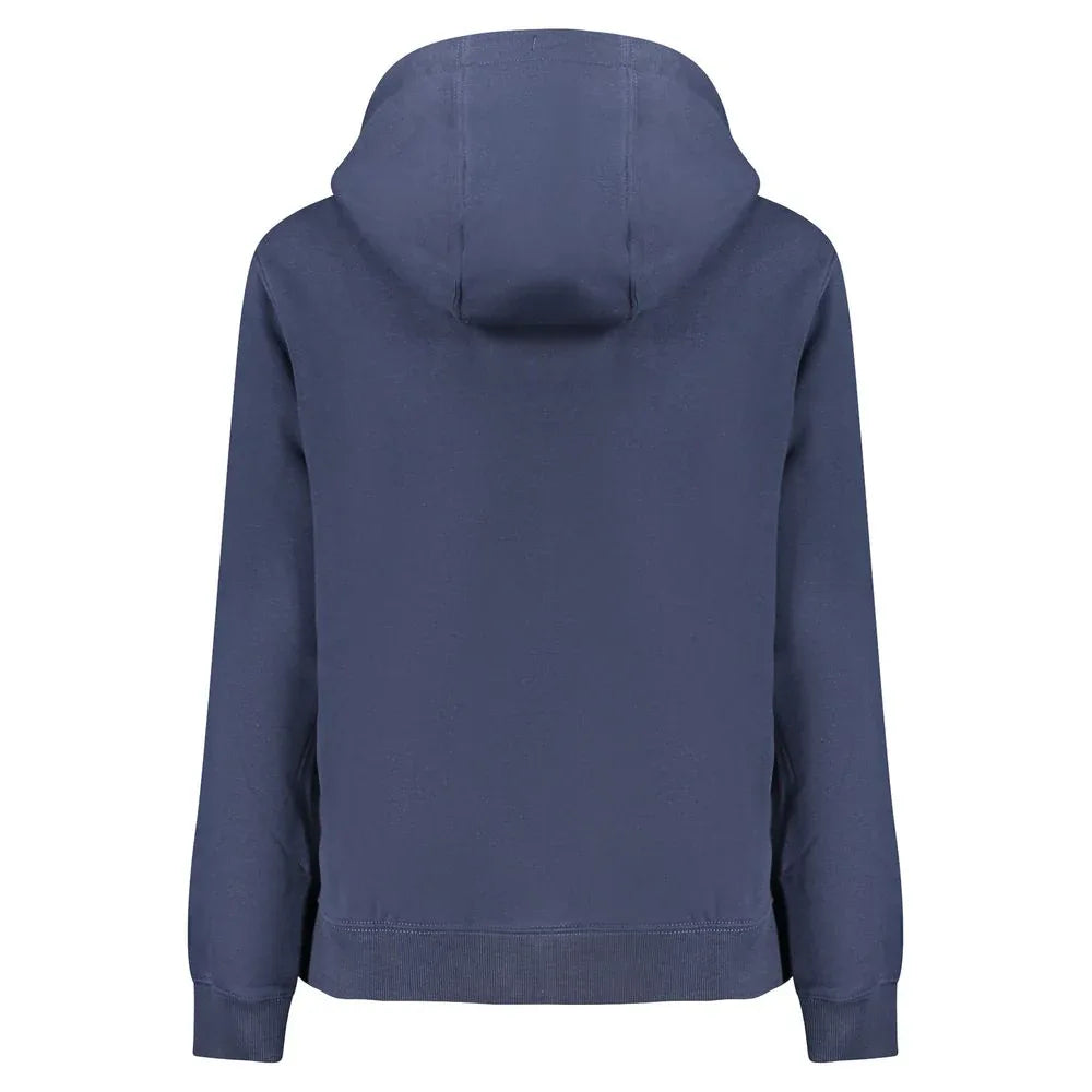 Tommy Hilfiger Blue Cotton Women's Hooded Sweatshirt - Zeiniez