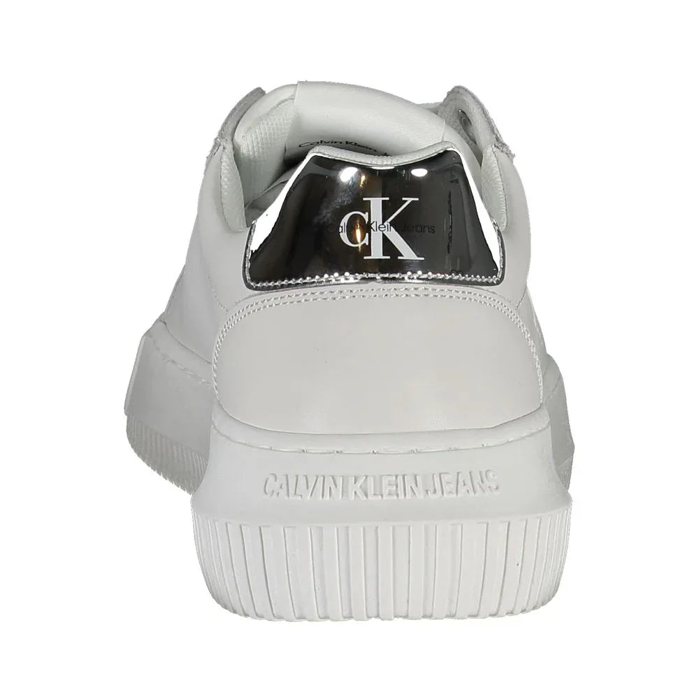 Calvin Klein White Leather Women Sneaker - Zeiniez