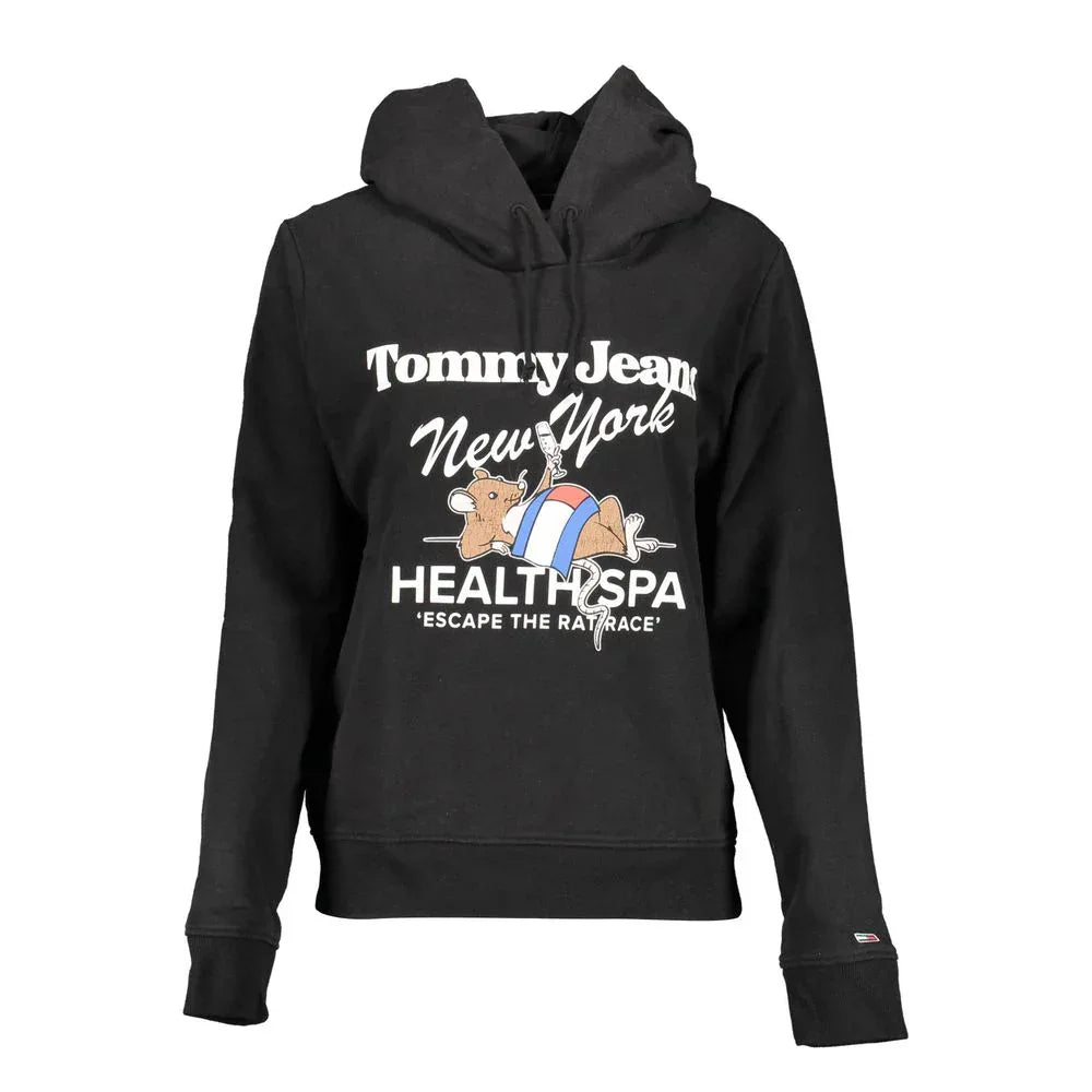 Tommy Hilfiger Black Cotton Women's Hoodie - Zeiniez