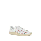 Valentino Garavani White Calf Leather Bos Taurus Low Top Sneakers - Zeiniez