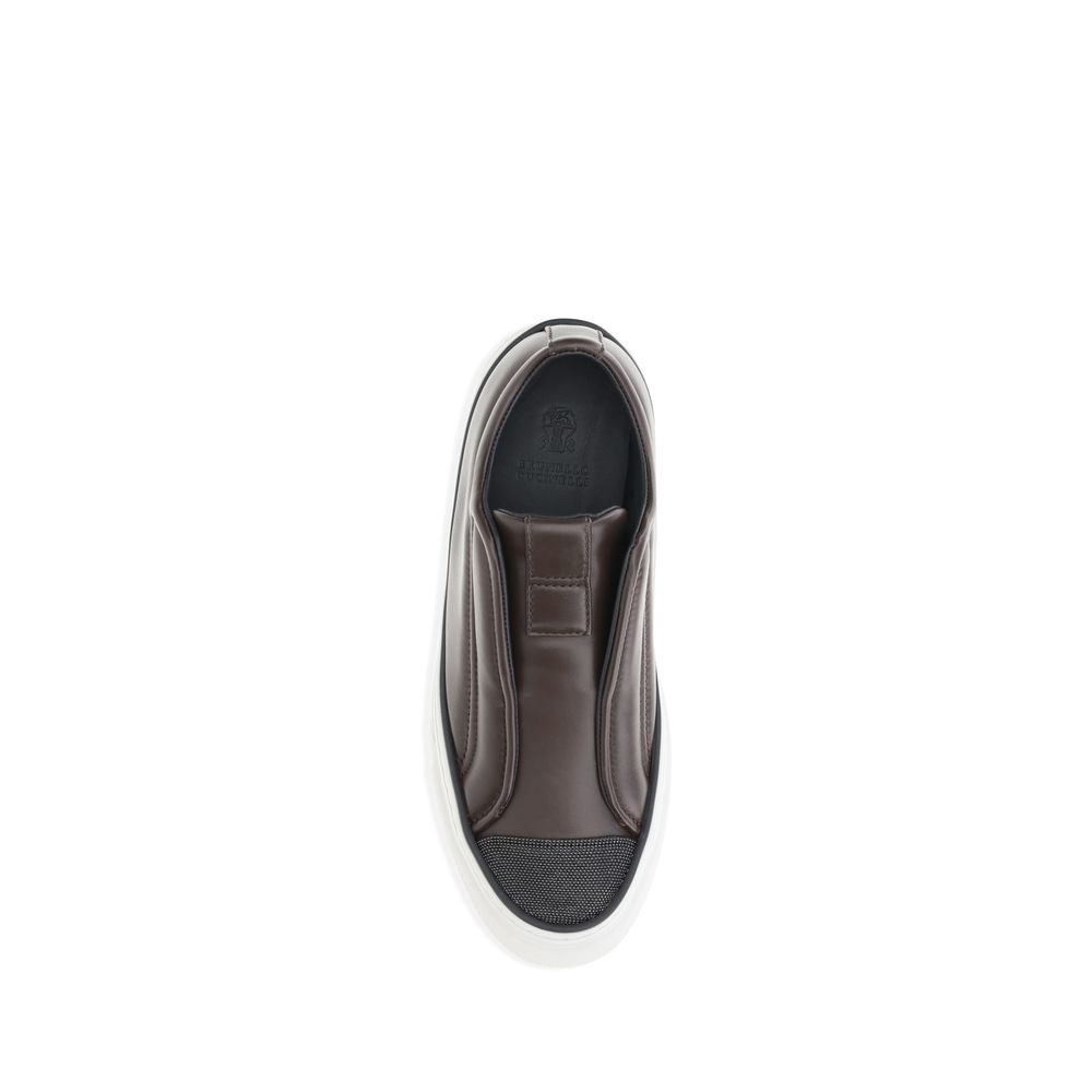 Brunello Cucinelli Black Rubber Low Top Sneakers - Zeiniez