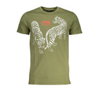 Cavalli Class Verde Cotton Men T-Shirt - Zeiniez