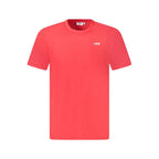 Fila Red Cotton Men T-Shirt - Zeiniez