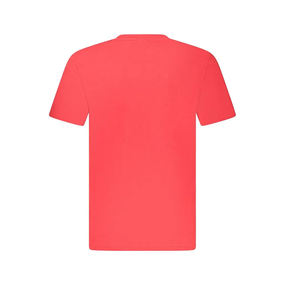 Fila Red Cotton Men T-Shirt - Zeiniez