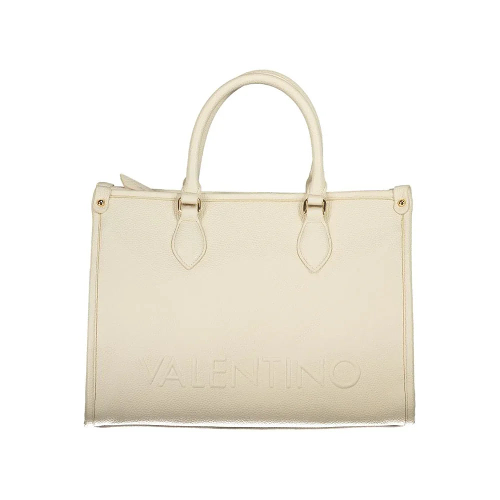 Mario Valentino Beige Polyurethane Women Handbag - Zeiniez