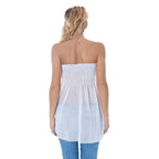 Phard Bianco Polyester Women Intimate Tank Top - Zeiniez