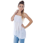 Phard Bianco Polyester Women Intimate Tank Top - Zeiniez