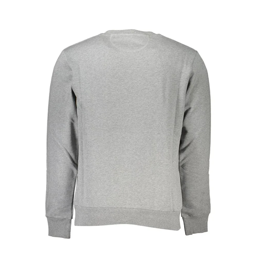 La Martina Grigio Cotton Men Sweatshirt - Zeiniez