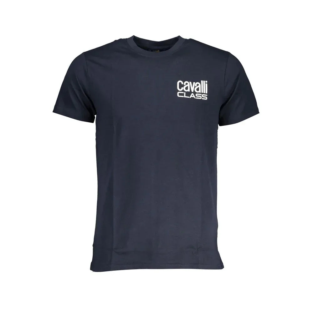 Cavalli Class Blue Cotton Men T-Shirt - Zeiniez