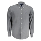 Harmont & Blaine Blue Organic Cotton Men's Shirt - Zeiniez