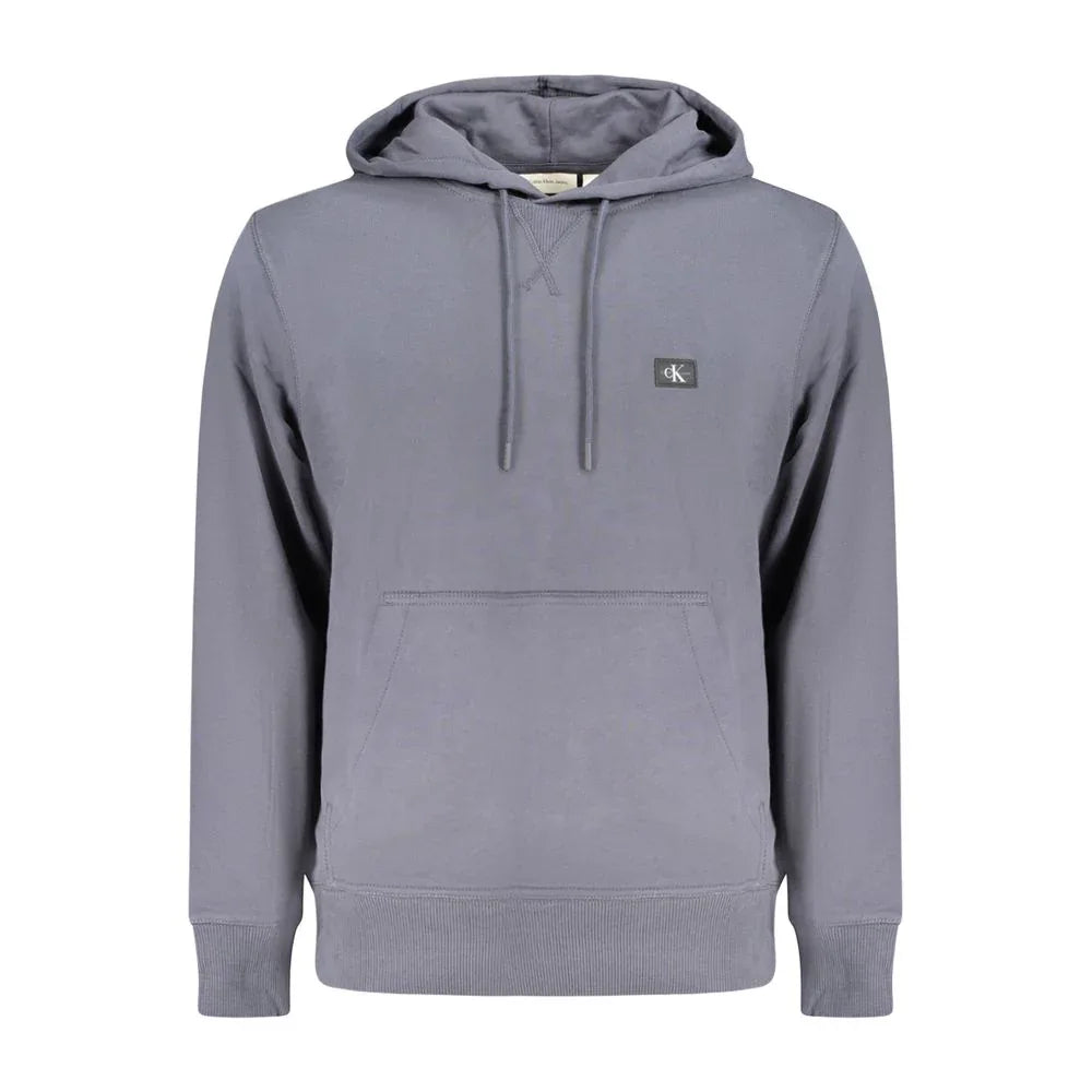 Calvin Klein Blue Cotton Men's Hooded Sweatshirt - Zeiniez