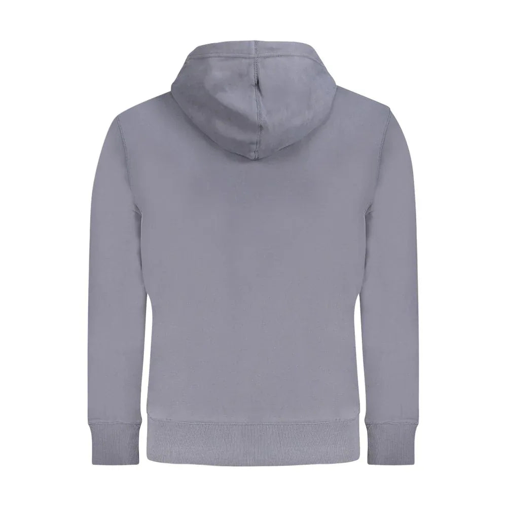 Calvin Klein Blue Cotton Men's Hooded Sweatshirt - Zeiniez