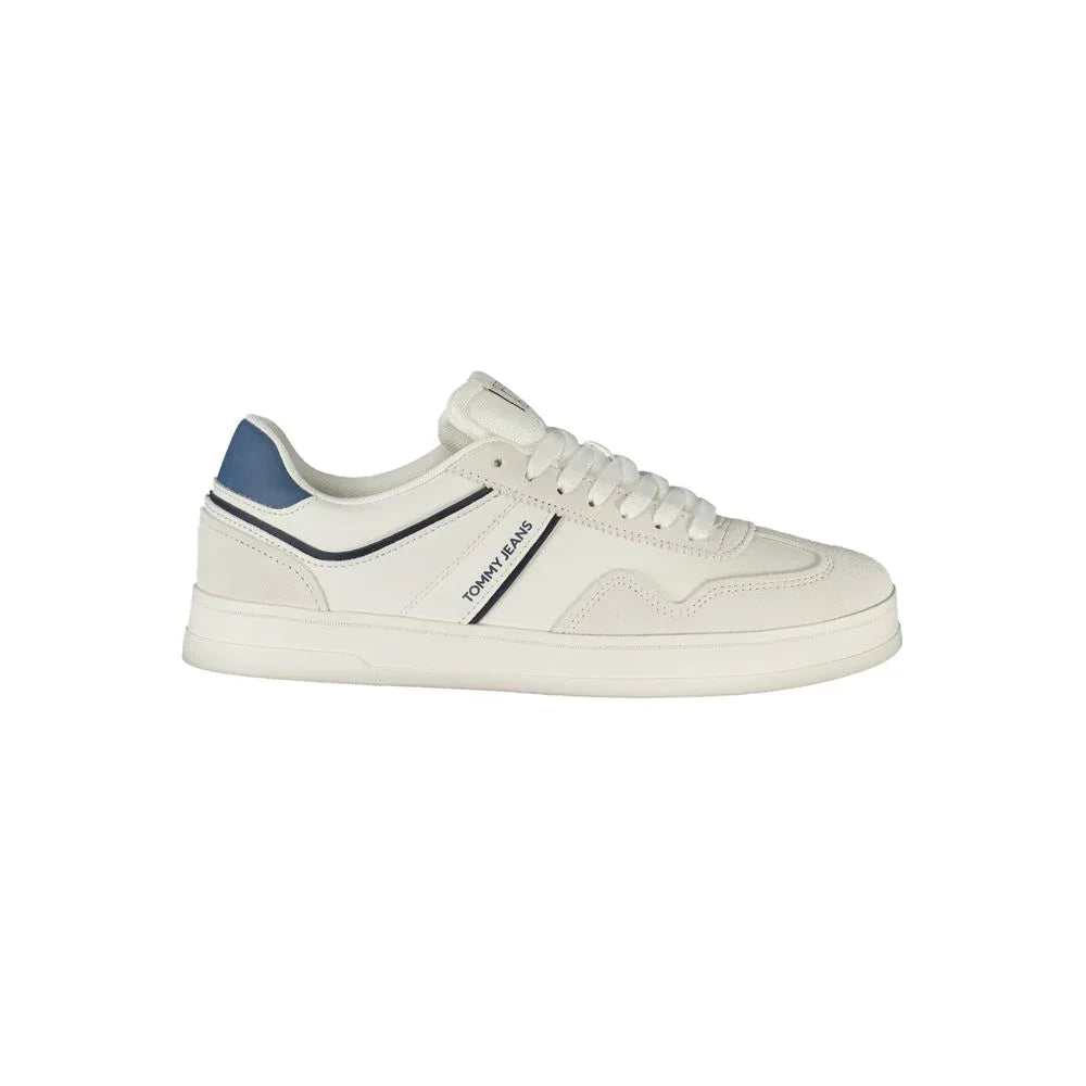 Tommy Hilfiger White Polyurethane Men's Sneaker - Zeiniez