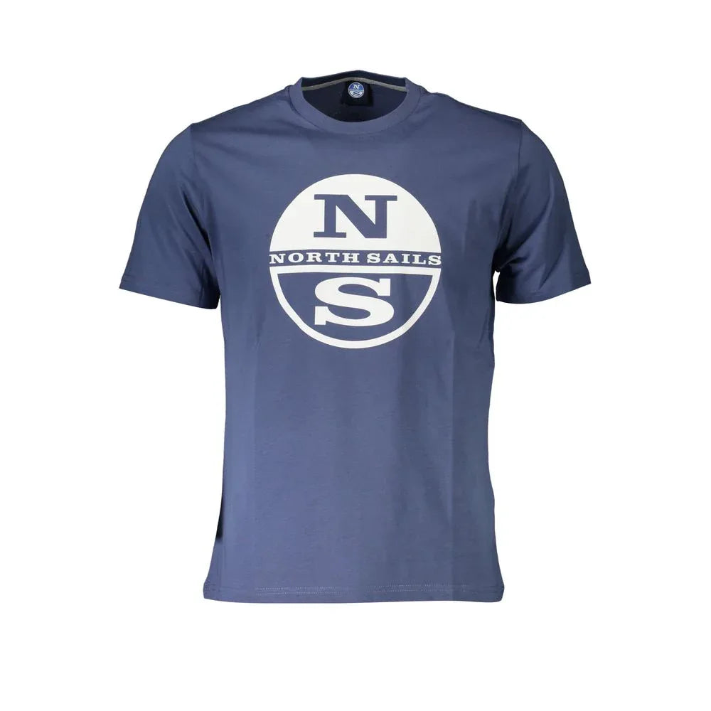 North Sails Blu Cotton Men T-Shirt - Zeiniez