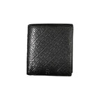 Tommy Hilfiger Sleek Black Leather Dual-Compartment Wallet - Zeiniez