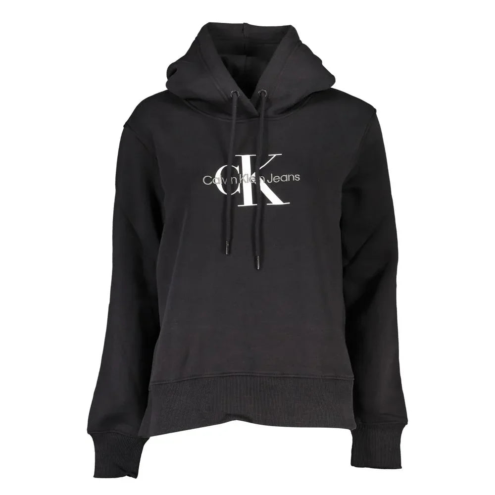 Calvin Klein Black Cotton Women Sweatshirt - Zeiniez