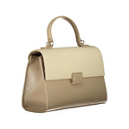 Mario Valentino Beige Polyurethane Women Handbag - Zeiniez