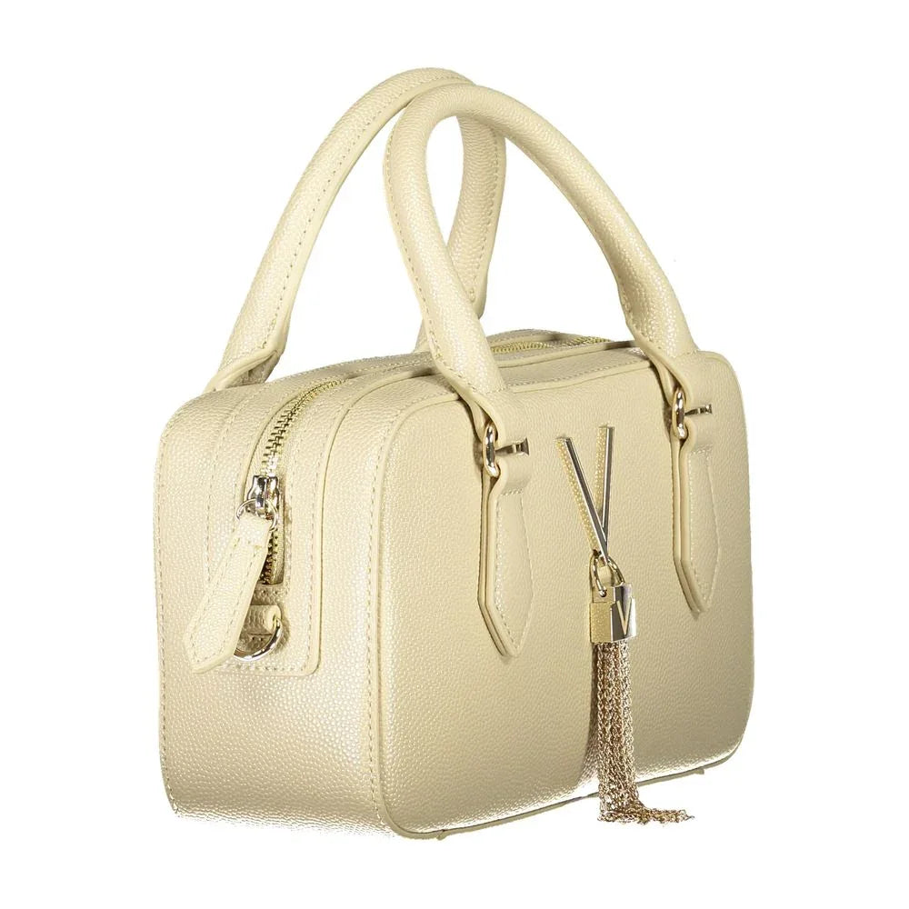 Mario Valentino Beige Polyurethane Women Handbag - Zeiniez