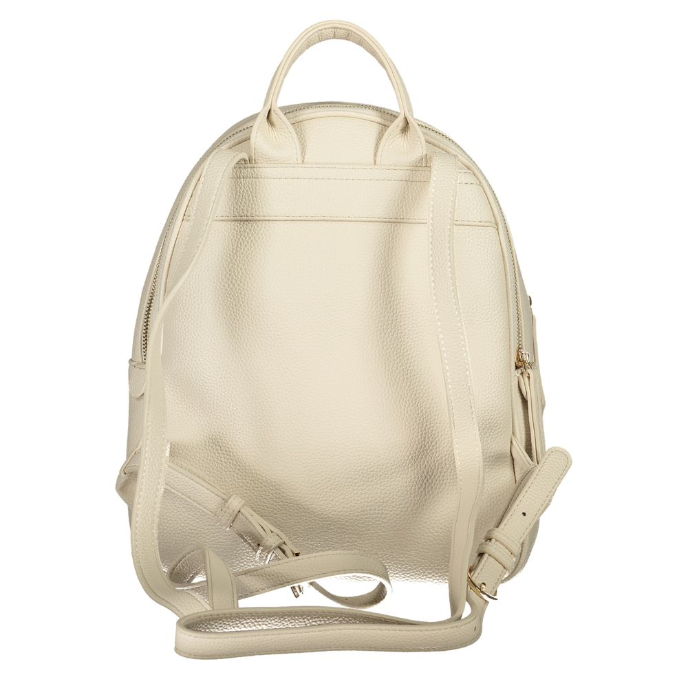 Mario Valentino Beige Polyurethane Women Backpack - Zeiniez