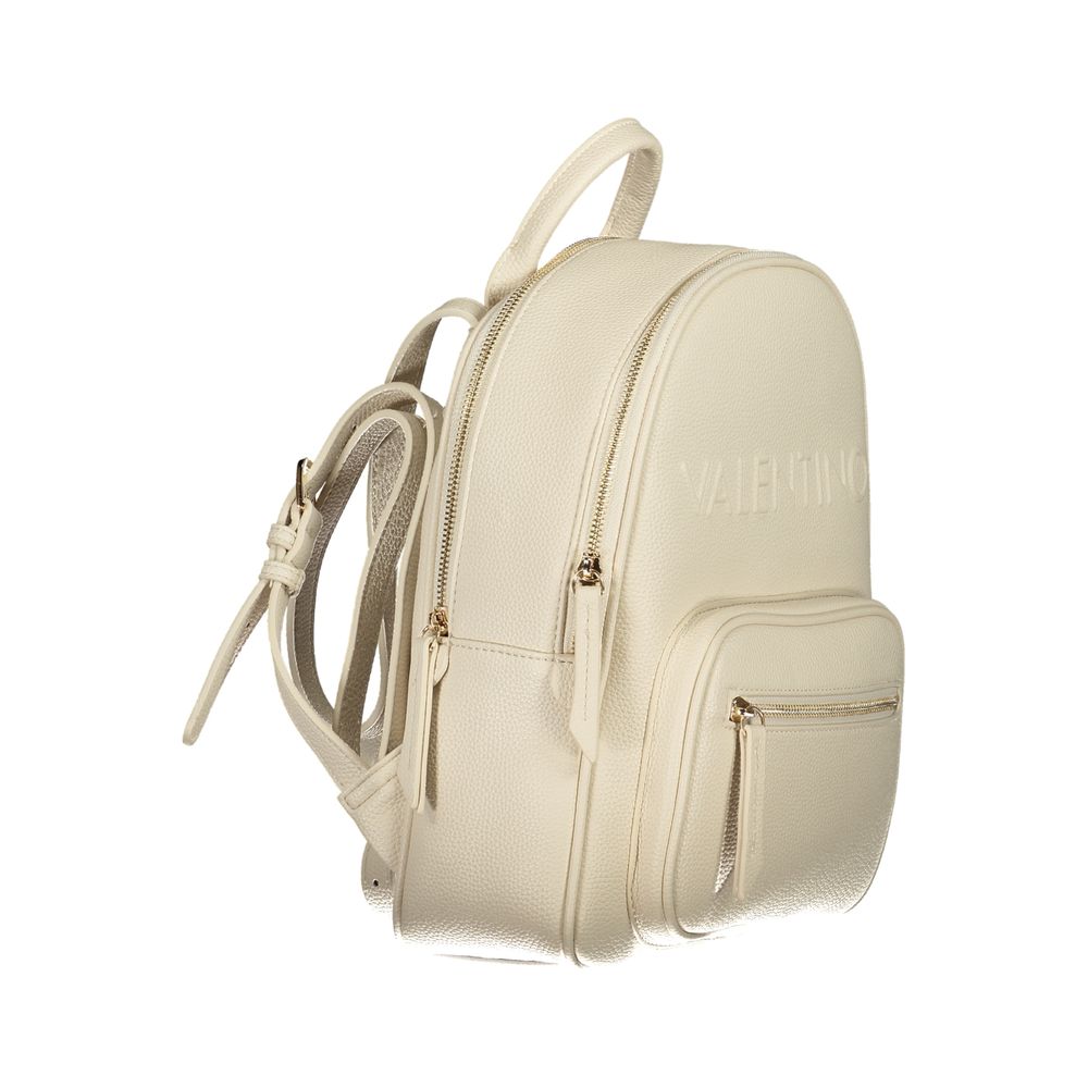 Mario Valentino Beige Polyurethane Women Backpack - Zeiniez