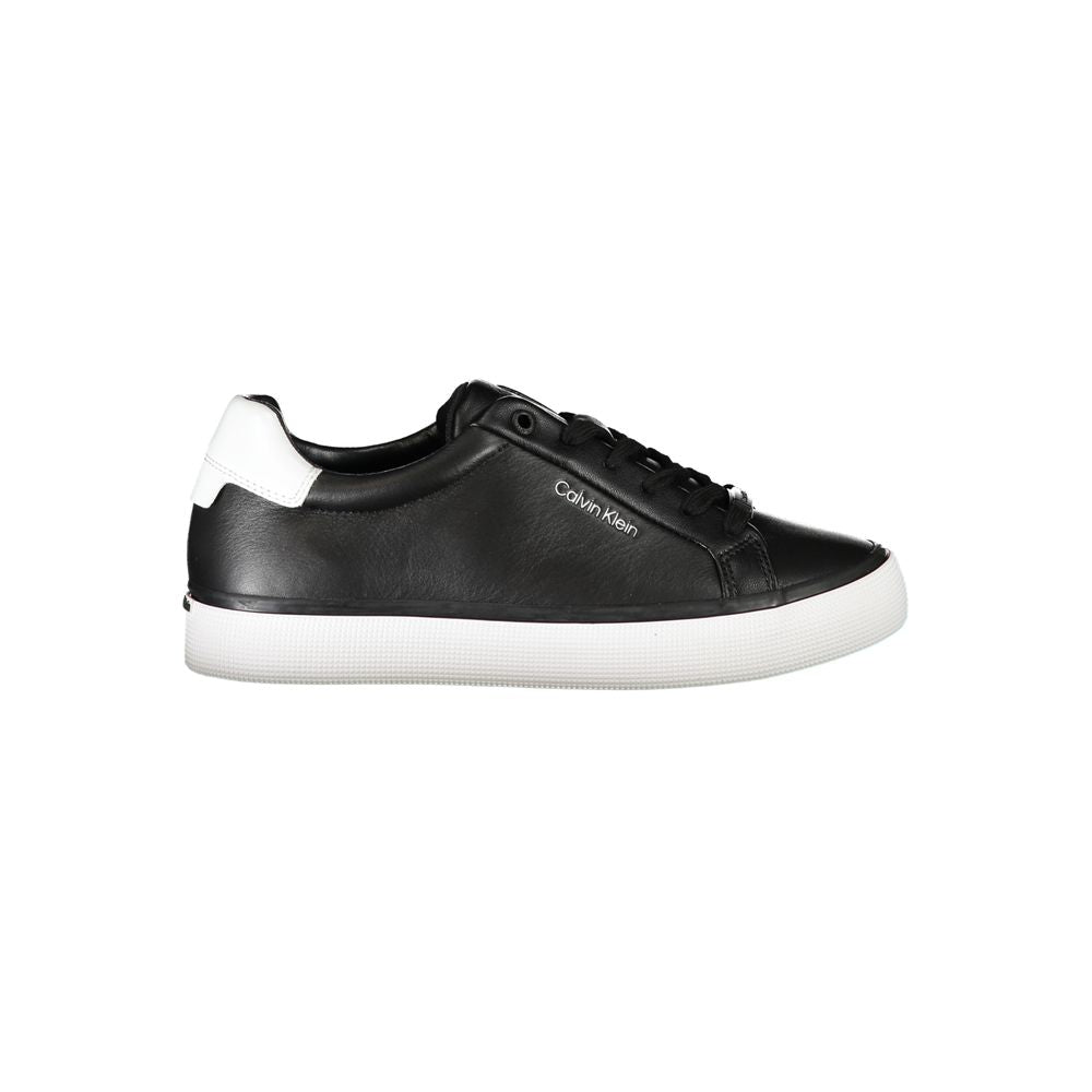 Calvin Klein Black Leather Women Sneaker - Zeiniez