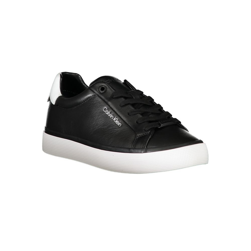 Calvin Klein Black Leather Women Sneaker - Zeiniez