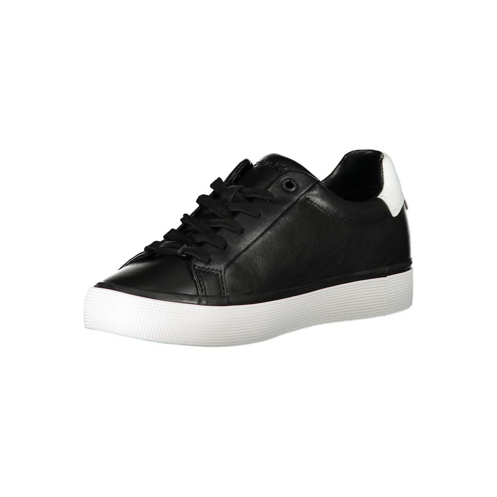 Calvin Klein Black Leather Women Sneaker - Zeiniez
