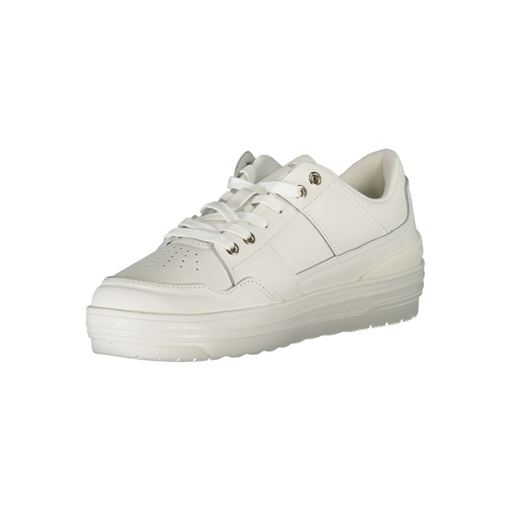 Tommy Hilfiger White Leather Women Sneaker - Zeiniez