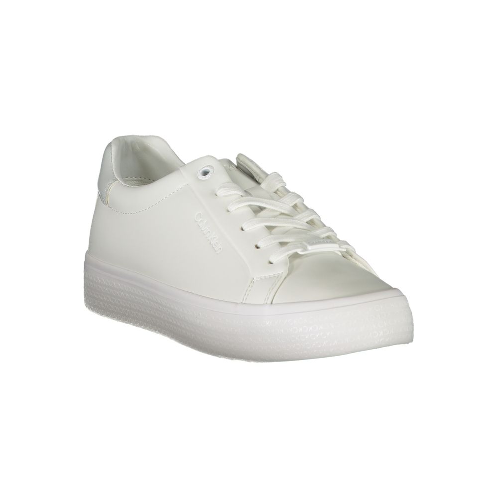 Calvin Klein Bianco Pelle Women Sneaker - Zeiniez