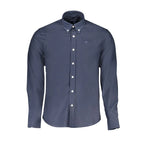 North Sails Blue Organic Cotton Men Shirt - Zeiniez